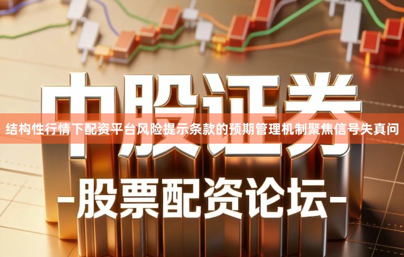结构性行情下配资平台风险提示条款的预期管理机制聚焦信号失真问